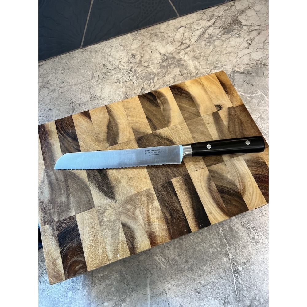 Gordon Ramsay Royal Doulton 8" Serrated Bread Knife Stainless Steel
